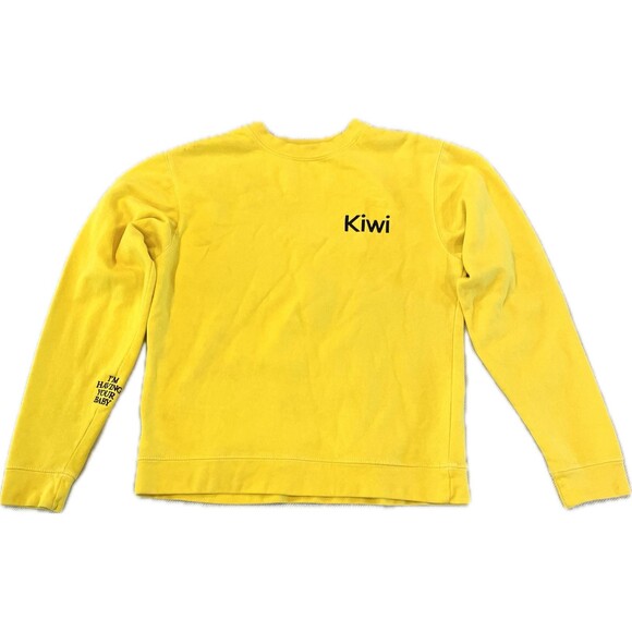 Harry Styles Sweatshirt Womens S 2018 Tour Kiwi I'm Having Your Baby Yellow - Picture 1 of 8